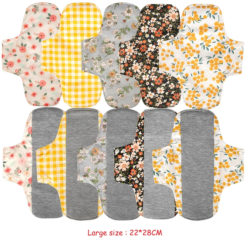 3PCS Different Period Pad Care Cloth Menstrual Postpartum Panty Liner Menstruation Reusable Sanitary Pads For Teens maternity