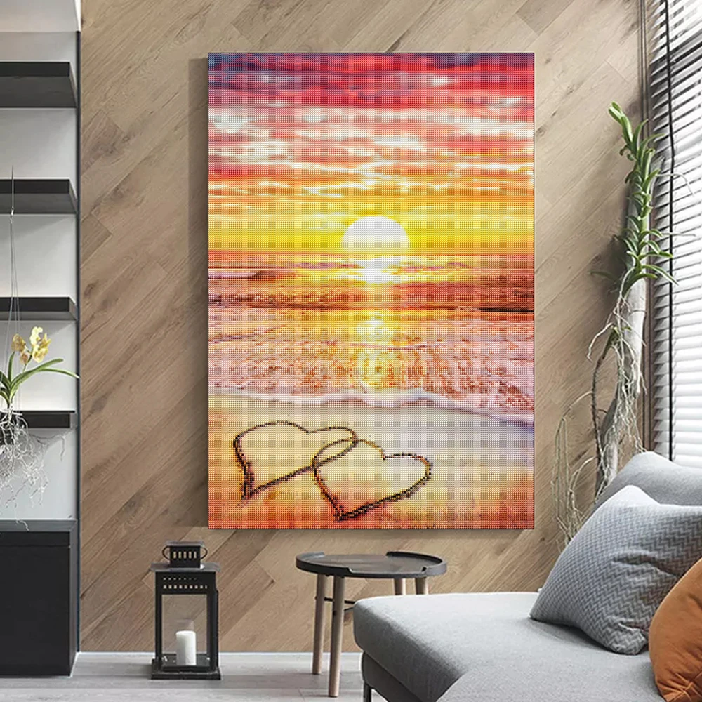 5D Scenery Diamond Painting DIY Landscape Diamond Mosaic Sunset Rhinestone Embroidery Full Drill Cross Stitch Kit Home Decore
