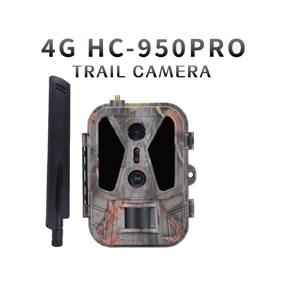 HC-950PRO 4G 36MP 4K Live Streaming Night Vision Cloud Strorage Internet Dual Lens Hunting Trail Camera Video Telecamera IP65