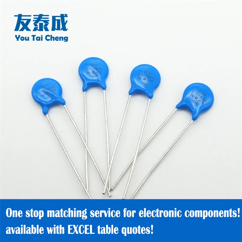 

30PCS (Diameter:7MM) Varistor Resistor 07D180K 18V 07D220K 22V 07D270K 27V 07D330K 33V 07D390K 39V 07D470K 47V 07D560K 56V