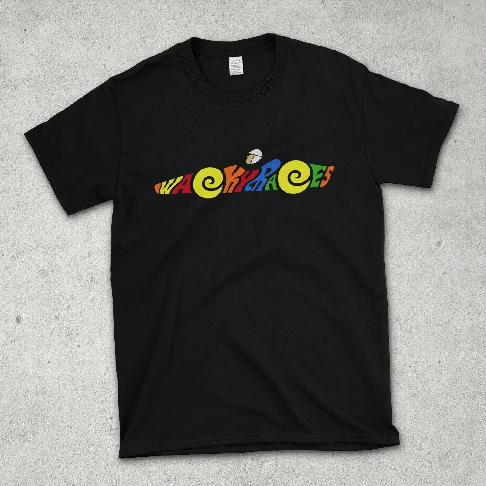 Wacky Races Funny Retro Racing Cartoon T Shirt, Anni '60 Anni '70 Animation Tv Series