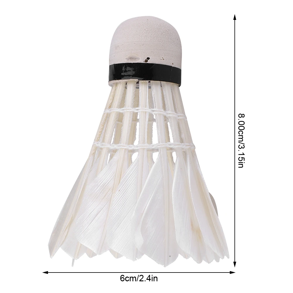 Good Elasticity Badminton Balls Advanced Goose White Shuttlecock Good Strength Family Casual Playing for Practice Home