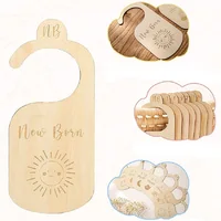 7PCS Newborn Photography Props Wooden Monthly Milestone Cards Baby Shower Gifts for Boys and Girls Photography Accessories 5