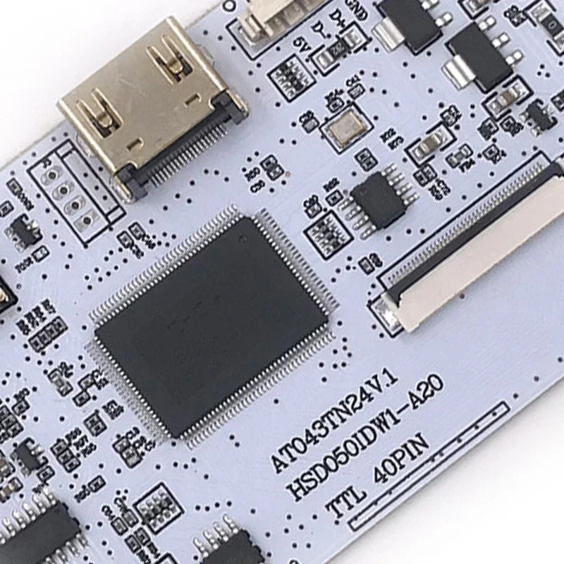 40핀 LCD 화면용 HDMI1.2 LVDS 제어 보드 스피커 이어폰 AT043TN24 V.1 480(RGB)×272 HSD050IDW1 RGB ×480