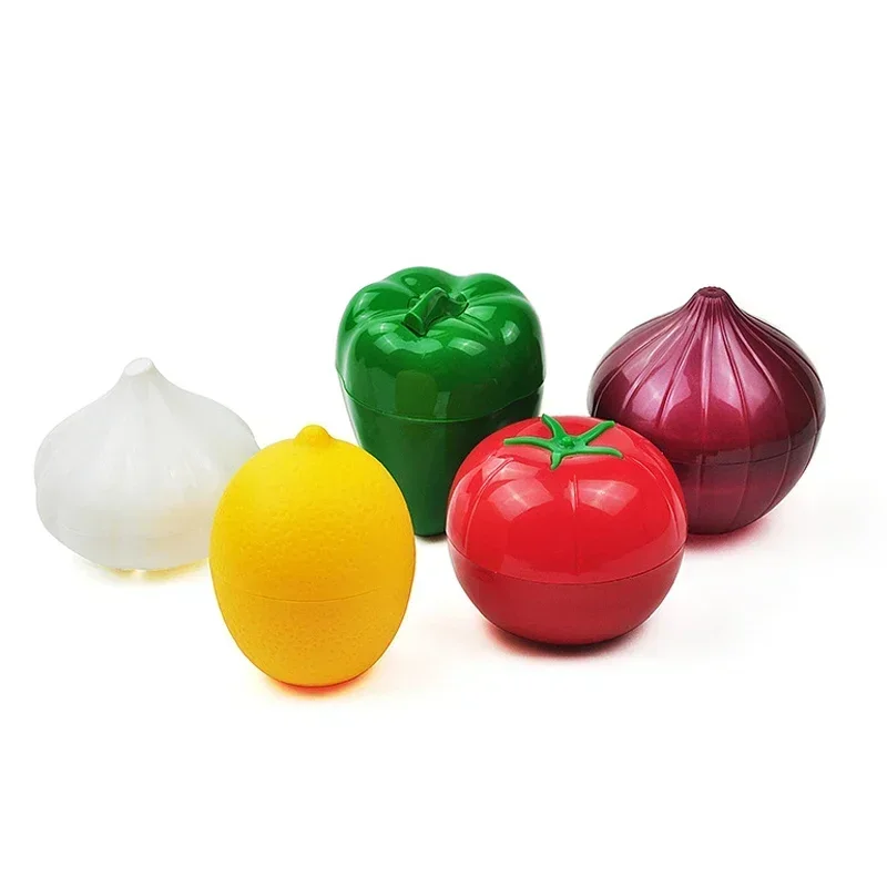 Food Savers Avocado Keepers Storage Container for Onion Lemon Pepper Tomato Garlic Creative Kitchen Refrigerator Gadget