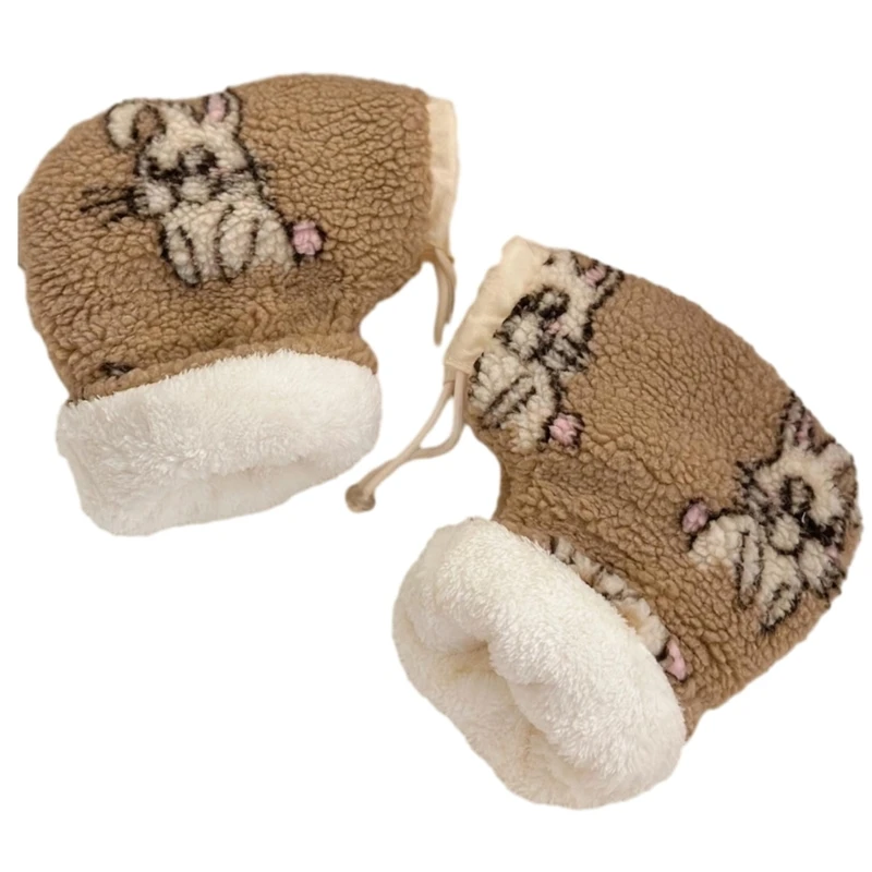 Outdoor Sports Mittens Cartoon Pattern Hands Warmer Scooter Accessory for Winter