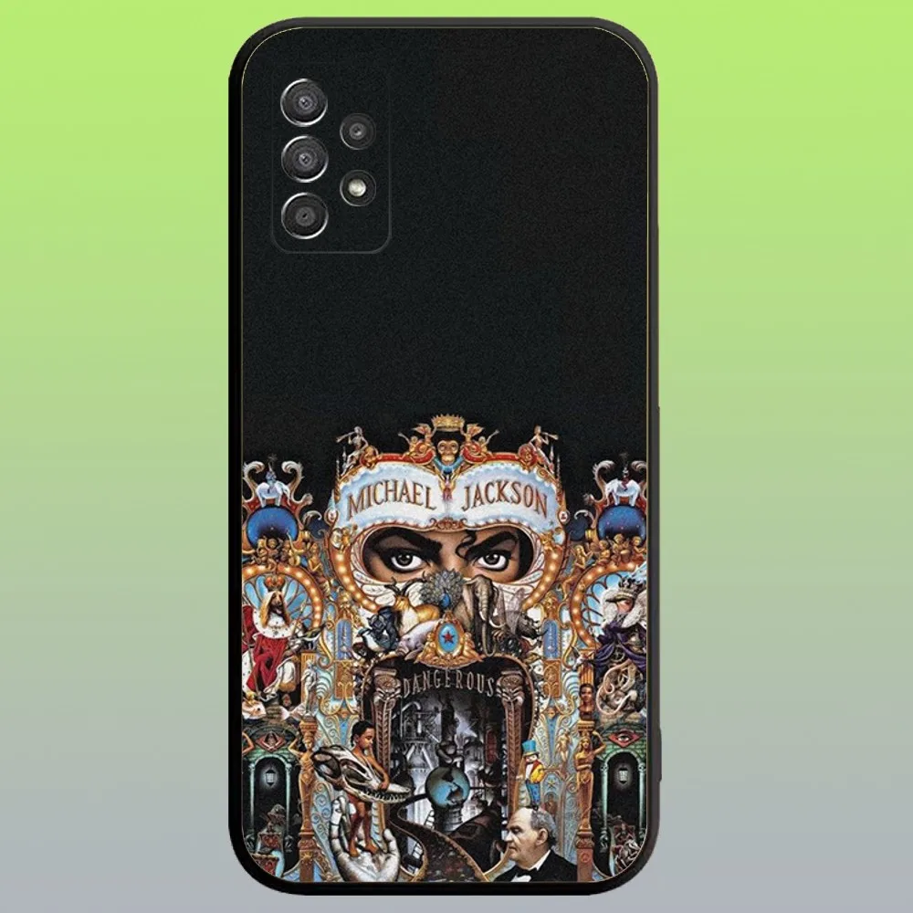 Singer Michael Jackson Premium Soft Black Phone Case