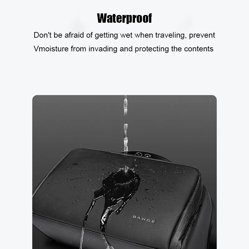 BANGE Men Toiletry Bag Travel Ladies Cosmetic Bag Toiletries Organizer Waterproof Makeup Storage Bry and Wet Separation Handbag 3