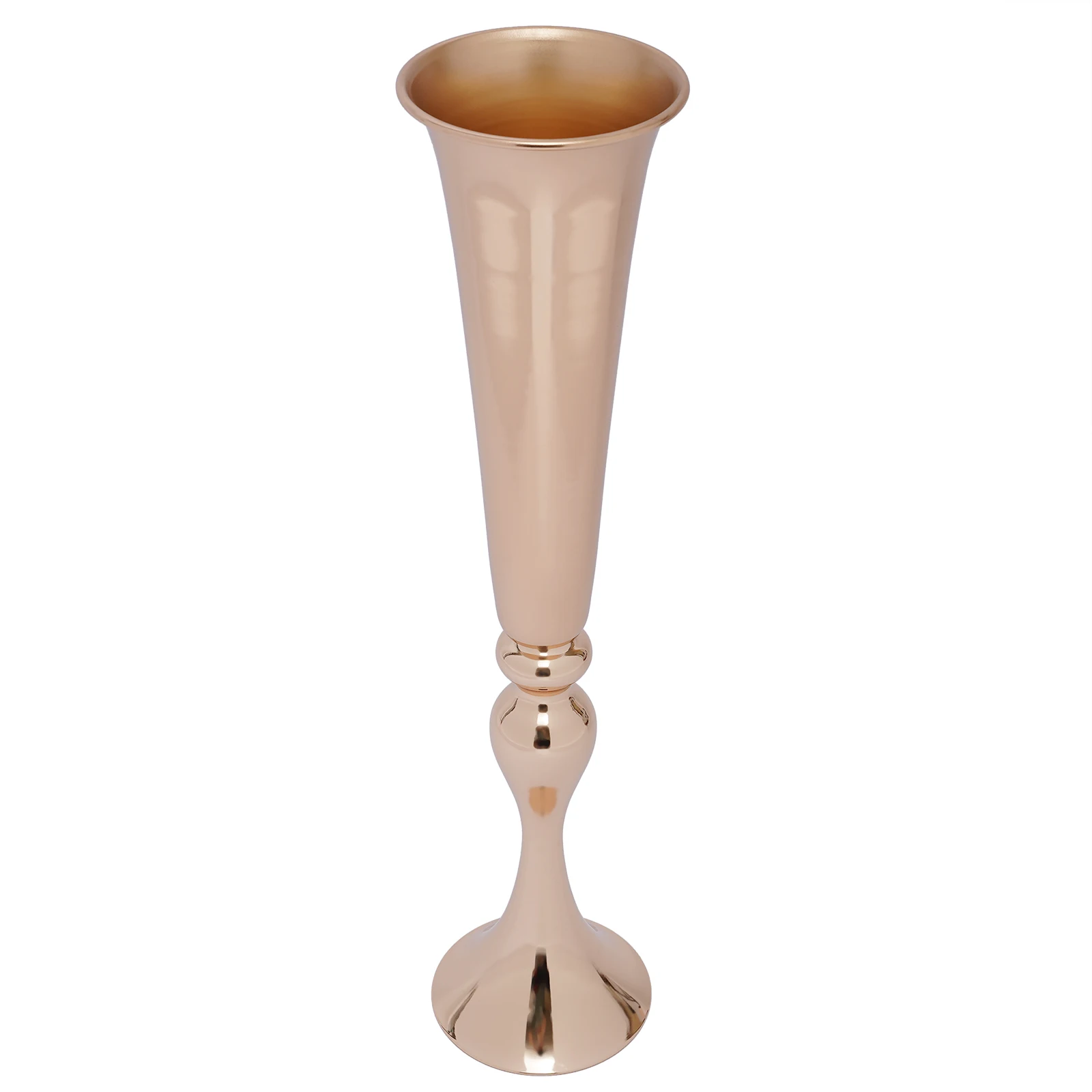 6-piece set of 56.5cm wedding decoration vase Metal Flower Stand Table Vase Centerpiece Wedding Decor Prop Gold-Plated Trophy