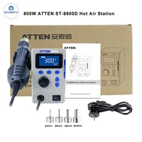 ATTEN ST-8800D 800W Intelligent Hot Air BGA Rework Station 100℃-500℃ Temperature Control Heat Gun Station for PCB Desoldering 1