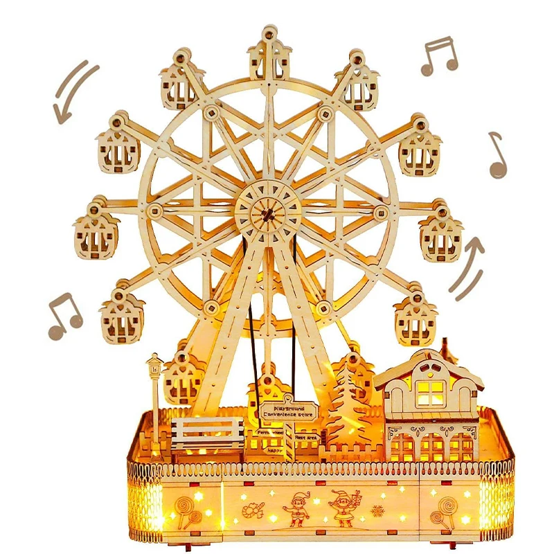 Robotime Laser Cutting 3D Puzzle En Bois DIY Modèle Kits De