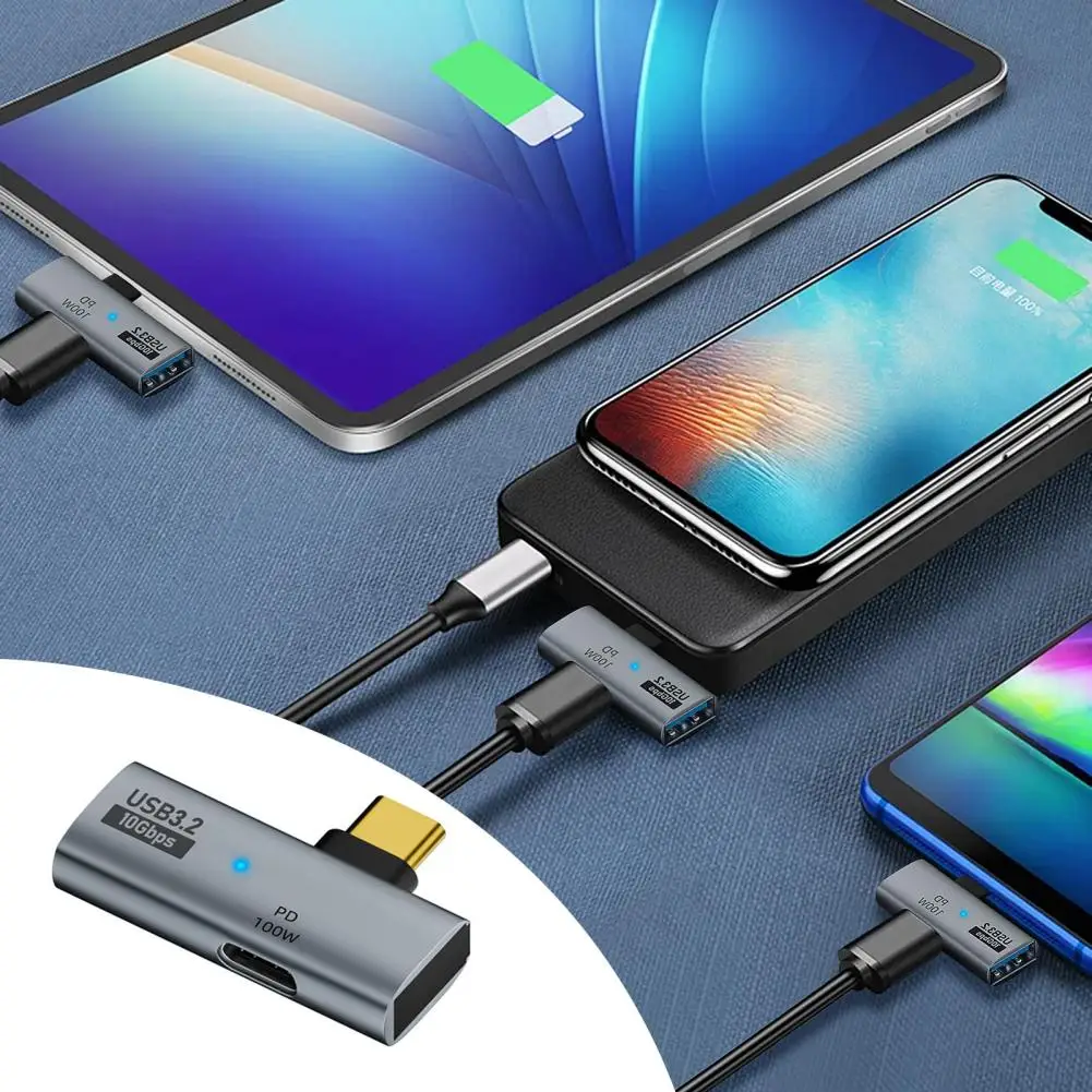 C타입-USB 어댑터 OTG, PD 충전, USB 3.2 데이터 변속기, 최대 10Gbps, USB C 암수 커넥터, 100W, 신제품