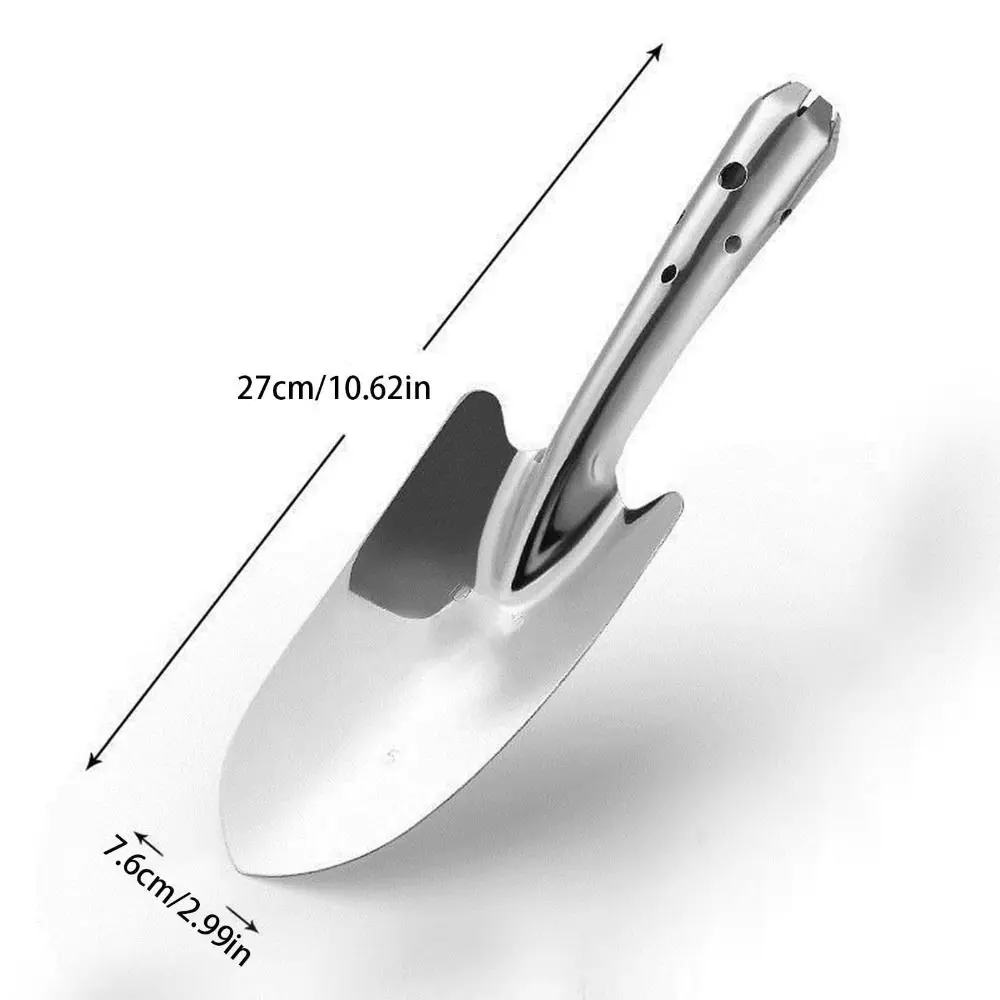 Stainless Steel Garden Trowel Shovels With Grip Rust Resistant Weeding Transplanting Hand Shovel Multifunctional