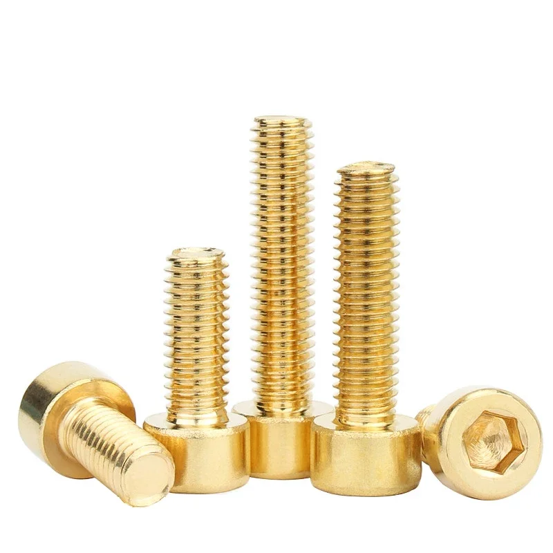 1 ~ 50 Pezzi In Ottone Esagonale A Esagono Incassato Ve A Testa Tazza M2.5 M3 M4 M5 M6 M8 M10 M12 Rame Esagono Incassato Testa Bullone - Foto 14