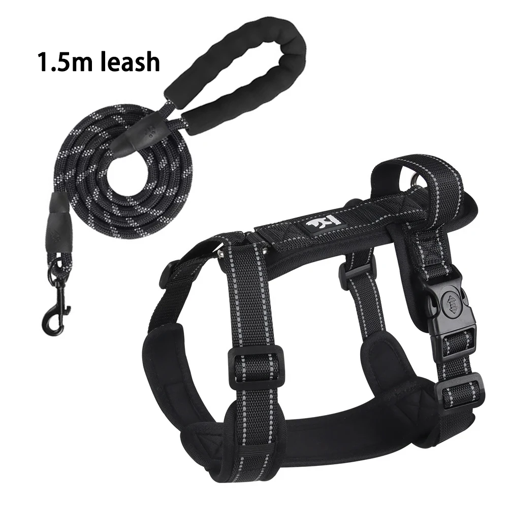 Reflective Adjustable Dog Harness with Handle - Easy Control Vest