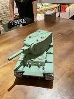 HENG LONG 1/16 Scale  Upgraded TK7.0 Soviet KV-2 RTR Radio Control Tank Model 3949 Metal Tracks Gift TH19750-SMT5 1