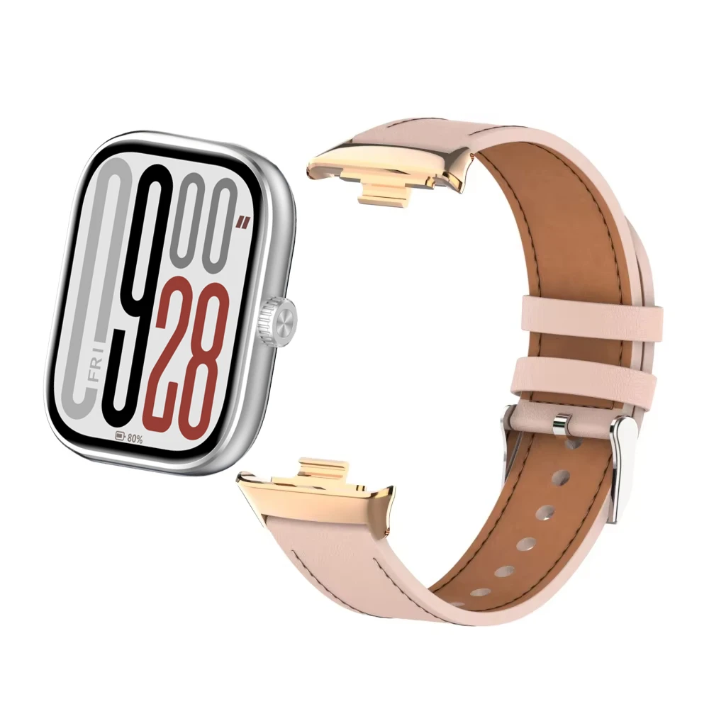 Premium Leather Strap for Smartwatch - Replaceable Wristband in Elegant Design