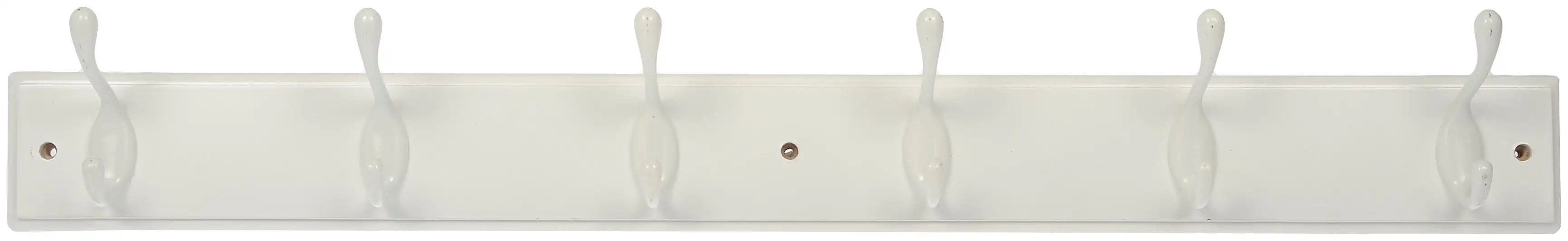 

6-Hook 27 In. Hook Board With 45 Lb Working Capacity, White