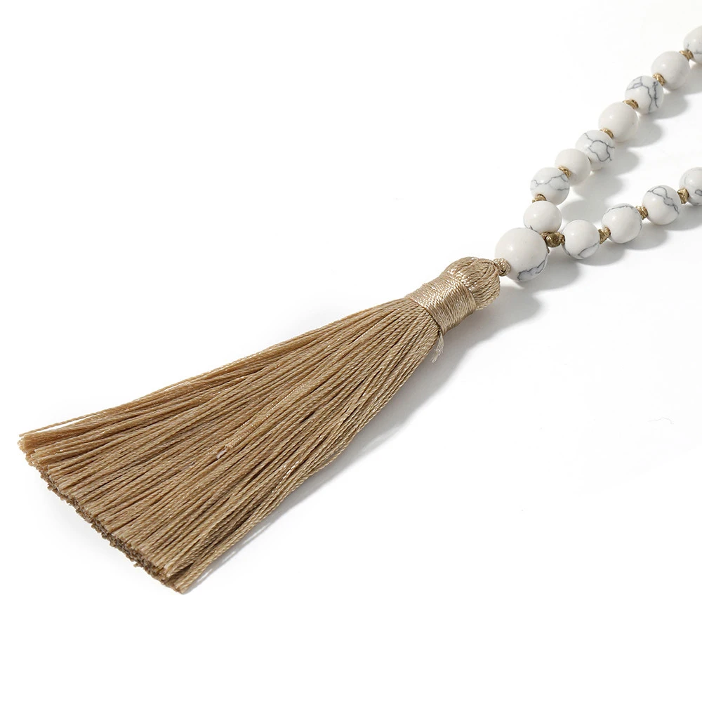 Howlite  ŵ 108 Japamala ,  䰡 ⵵ Mala ,    , 6mm