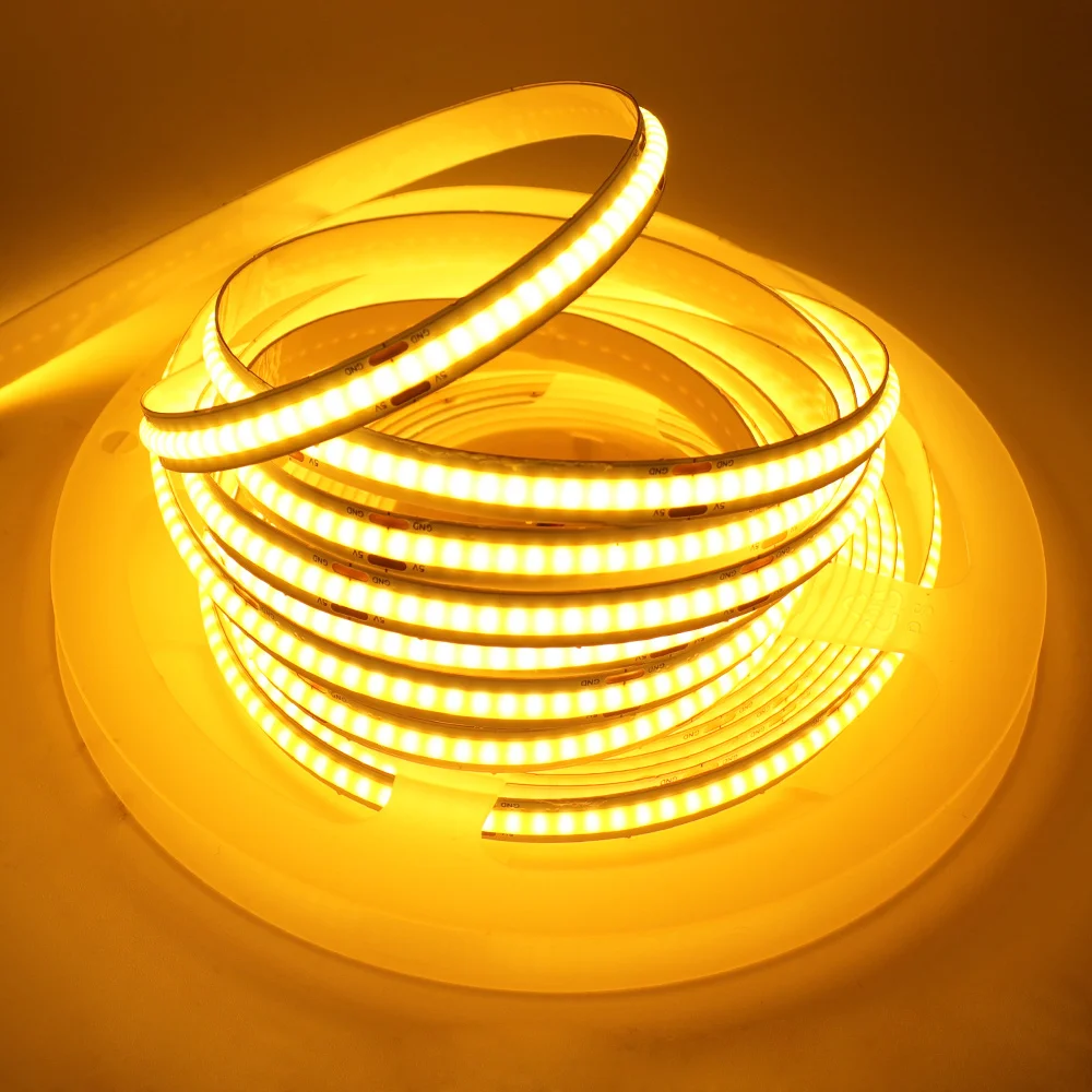 ตัวเลือกสินค้า แถบแสง LED ยืดหยุ่น 320 ดวง/ม. 5V ไฟแบ็คไลท์
