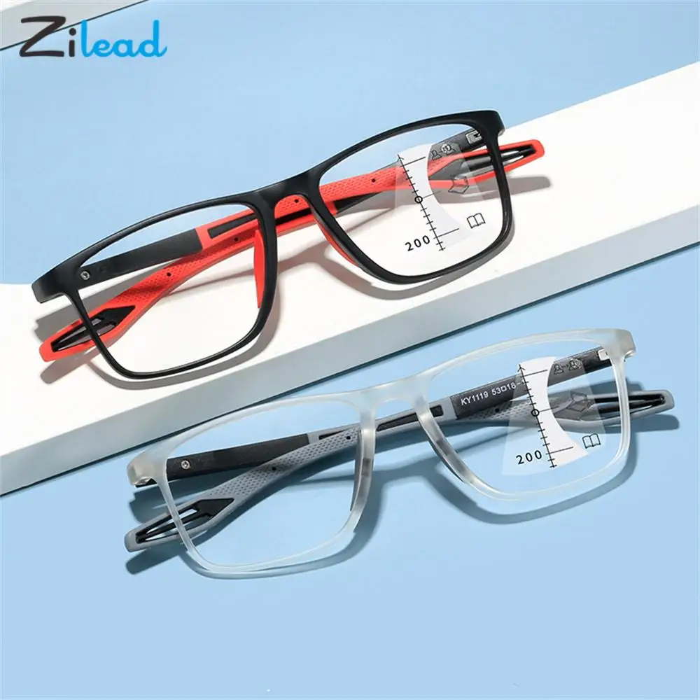 

Zilead Multifocal Progressive Reading Glasses Women Men Fashion TR90 Sports Anti-glare Computer Presbyopic Eyeglasses +1+1.5~+4