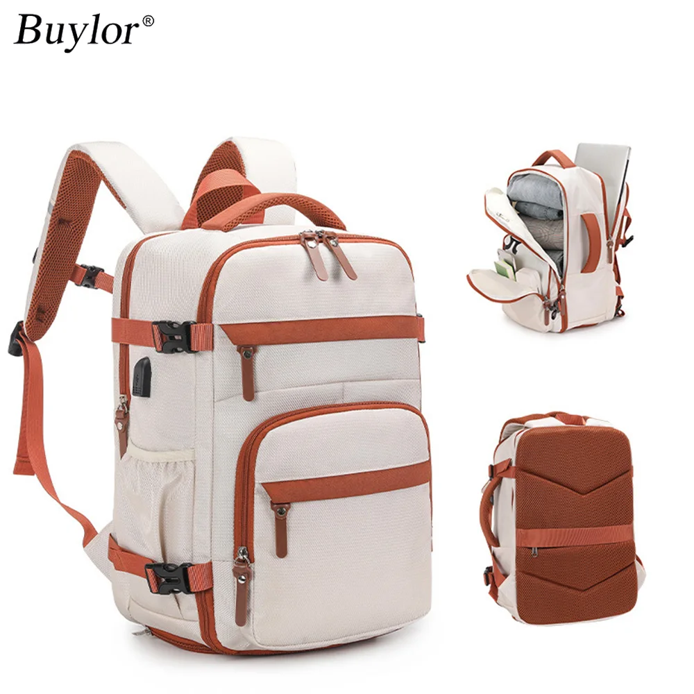 Buylor Women Men Hand Luggage Ryanair Backpack Business Laptop Bag College Travel Backpack Waterproof Carry on Cabin Backpack