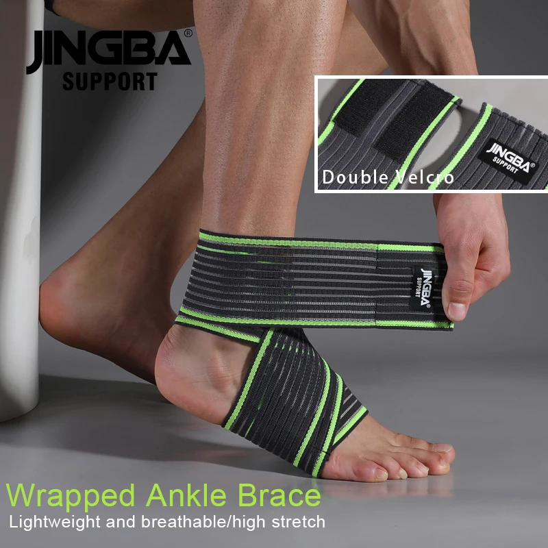 JINGBA SUPPORT 1 PCS Ankle Support for Fitness Sport Gym Pressurized  Bandage Ankle Brace Tobillera Deportiva Drop Shipping - AliExpress