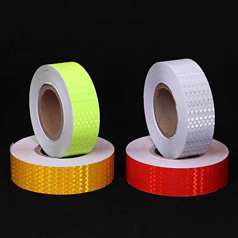 5Cm * 100Cm Auto Reflecterende Sticker Zelfklevend Waarschuwing Veiligheid Reflectie Tape Fiets Accessoires