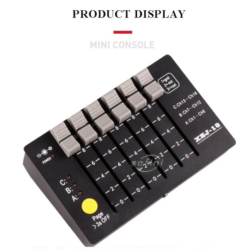 MINI Programmable Console DMX-18 XZJ-18 for Music Parties, Family  Gatherings and Light For DJ Disco Stage Beam light Nightclub