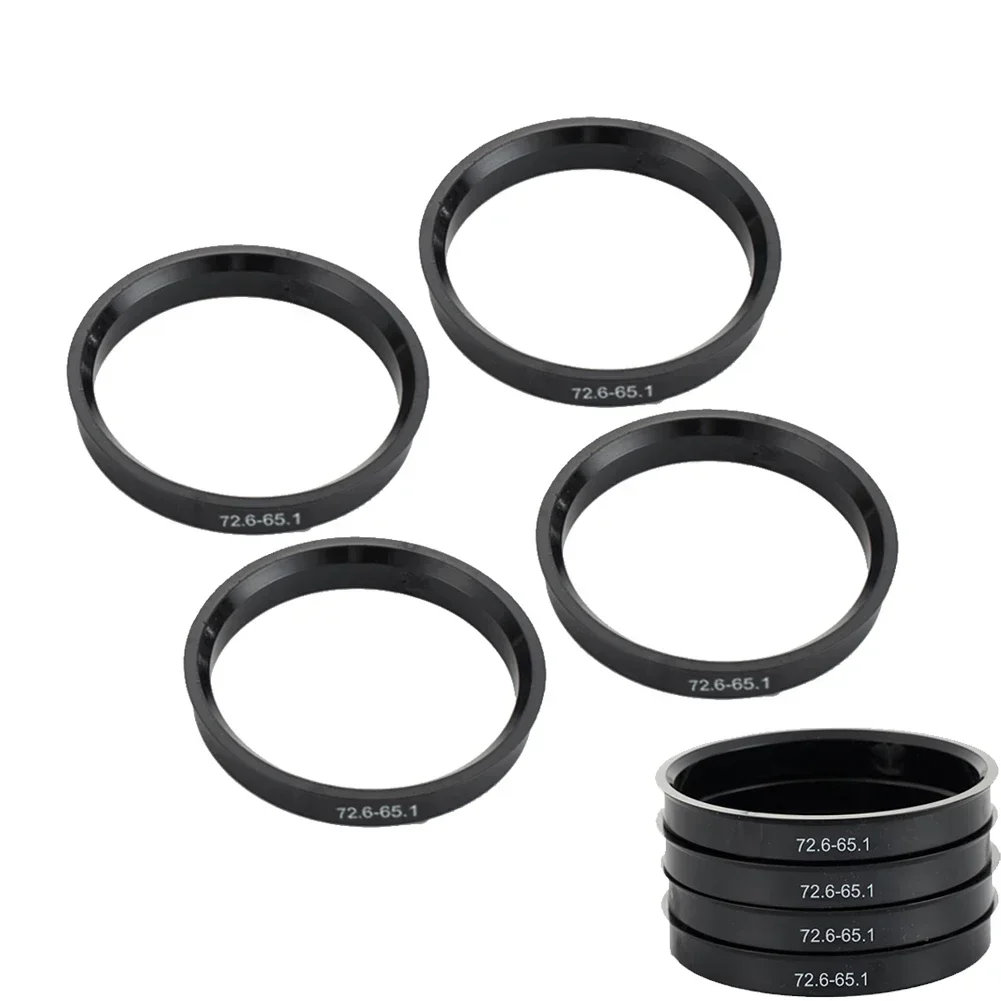 4Pc Hub Centric Ring Car Wheel Bore Center Hub Ring 72.6-65.1 For BMW For Range Rover Wheels Transporter T5 T28 T32 car wheel hub ring