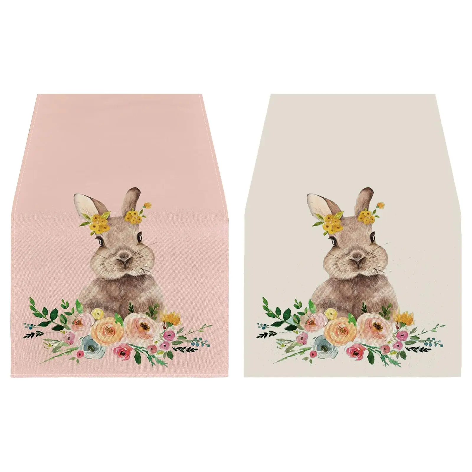 

Easter Table Runner Rustic Seasonal Spring Home Farmhouse Holiday Flag Cover