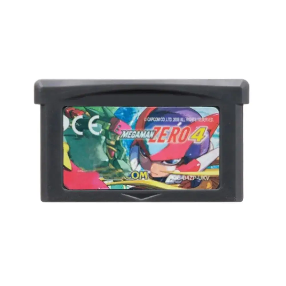 GBA 게임 카트리지 메가맨 32 비트 비디오 게임 콘솔 카드, 메가맨 제로 1-4 메가맨 레드 썬 블루 문, GBA용