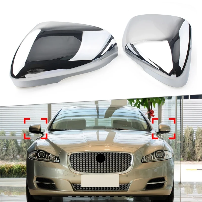 

Car Rear Side View Mirror Cover Cap For-Jaguar XF XFR XFR-S XJ XJR XK XKR XKR-S XE 2010-2015 C2D5489 C2D5488