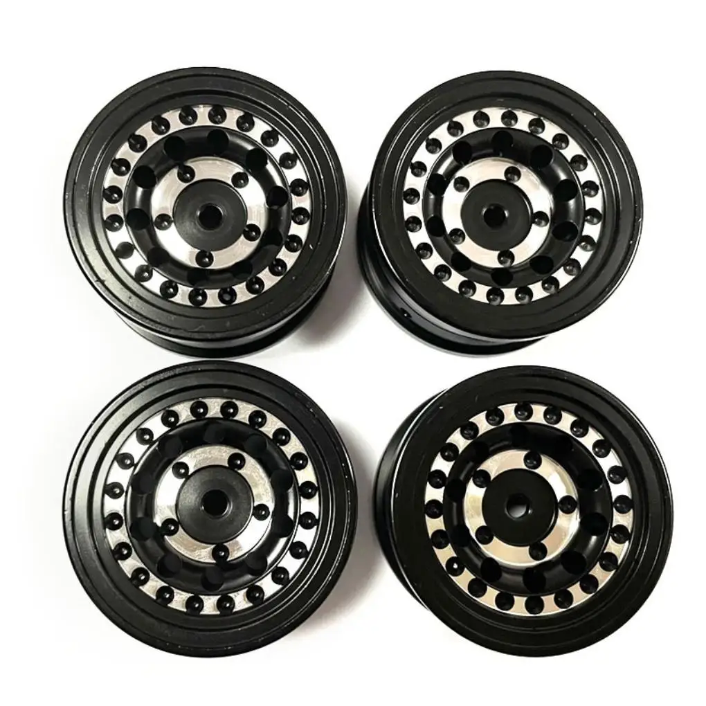 

RCGOFOLLOW Aluminum 1.0 Inch Beadlock Wheel Hub Rims for RC Crawler Car 1/24 Axial SCX24 AX24 FCX24 1/18 TRX4M Upgrade Parts