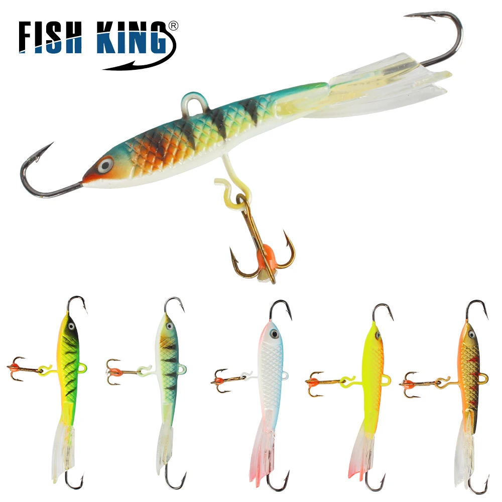 

FISHKING 1pcs Ice Fishing Lure Balancers Professional Winter Jig Wobblers Bait for Trout Bass Pike Carp for Fishing Pesca