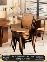 ZHUSHANXIA | Ghế Ăn Bằng Tre Gấp Đẹp Sang Trọng