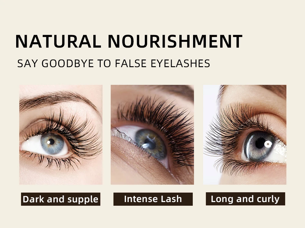 QIBEST Wimpernwachstumsserum Wimpernverstärker Vitamin E Behandlung Wimpernlifting Nährendes Wimpernserum Verlängerndes Make-up Mascara – Detail 7