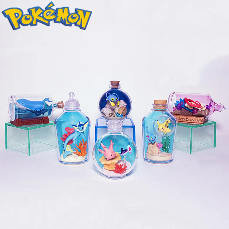

Pokemon drift bottle model Chinchou Omanyte Corsola Finneon Milotic Eevee Wailord children's toys birthday Christmas gift