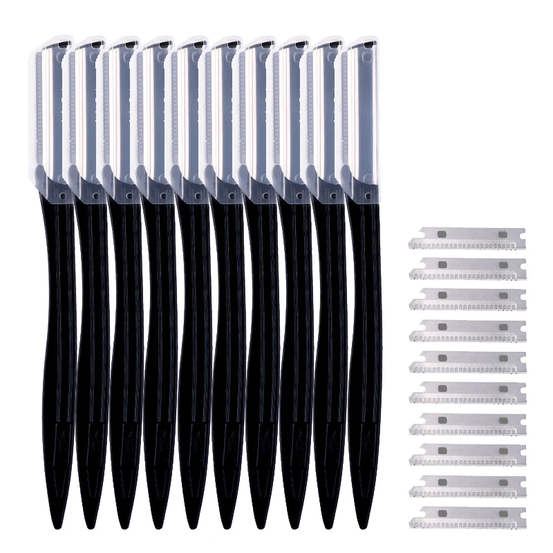 5/10Pcs Facial Face Razor Eyebrow Trimmers Blades Shaver Knife Blade Eye Brow Shaping Hair Remover Tools