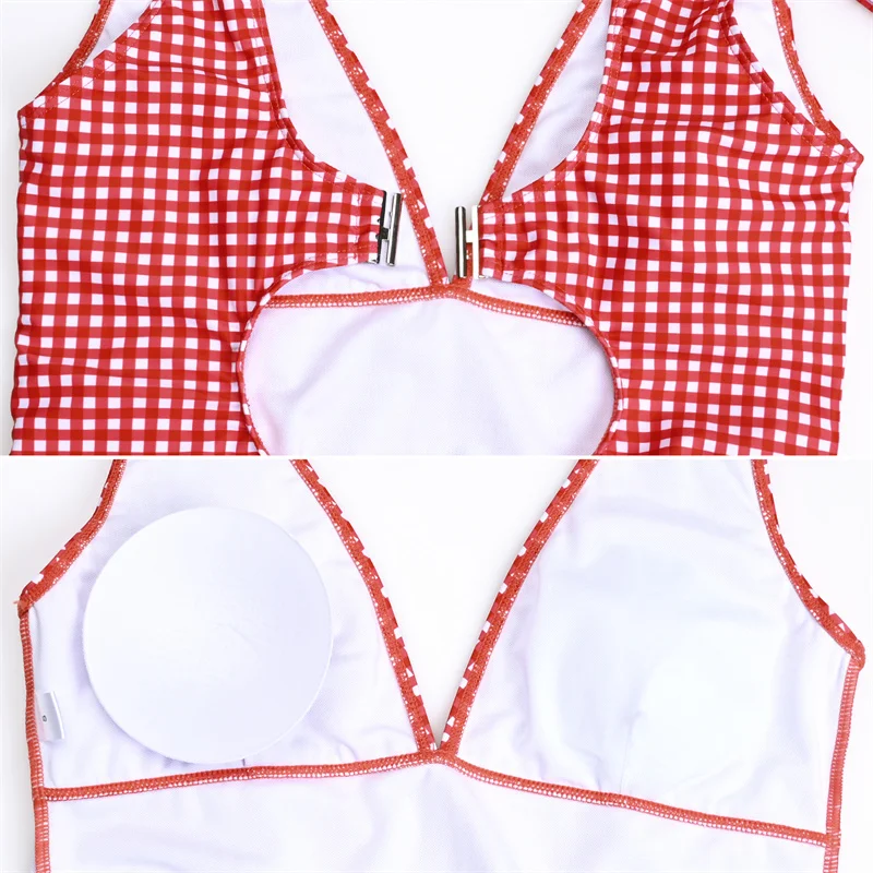 Maternity Swimsuits One Piece Pregnancy Swimwear Suit V-Neck Knotted Shoulder Straps Bathing Suit