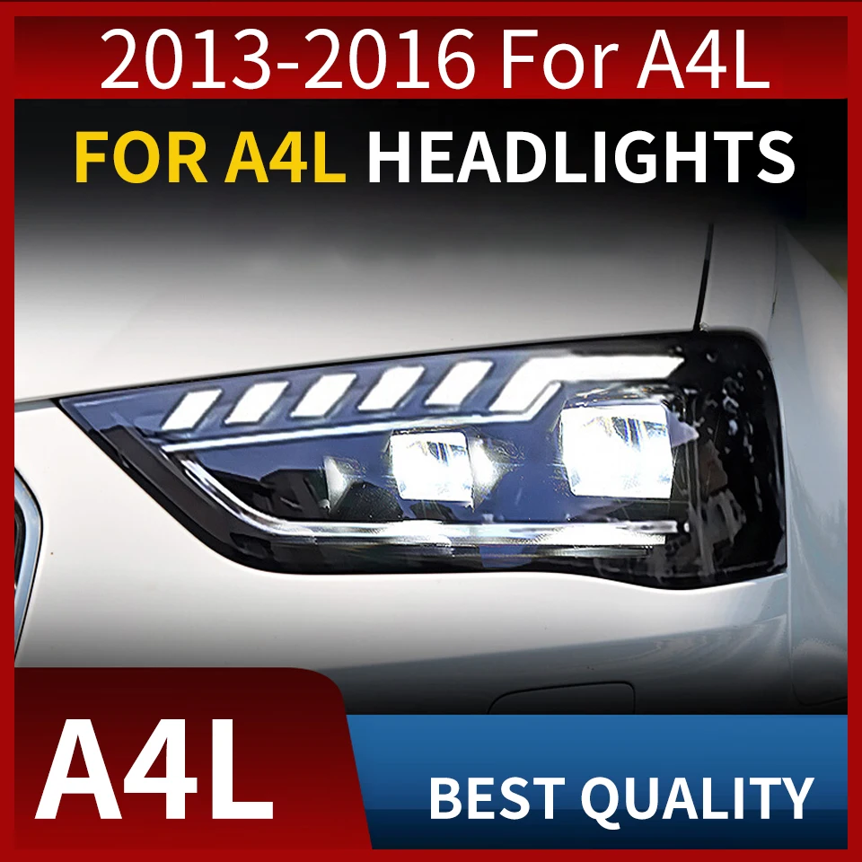 

Car Styling Head Lamp for Audi A4 2013-2016 A4L B8 LED Headlights Projector Lens DRL Front Signal Light Automotive Accessories