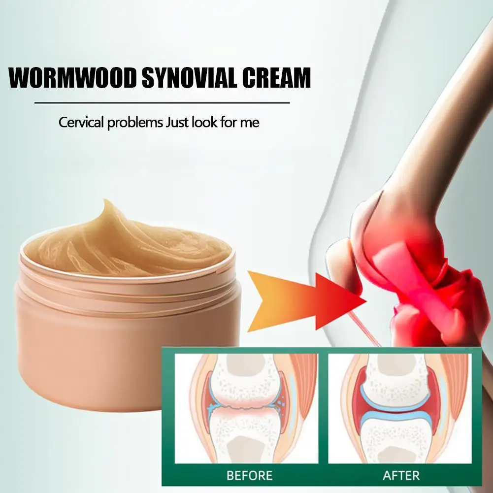 Chinese Health Wormwood Herbal Medical Pain Cream, Knee Care, Relief Pai Patch, Massager Cream, Relieving Joint Knee Care 50g
