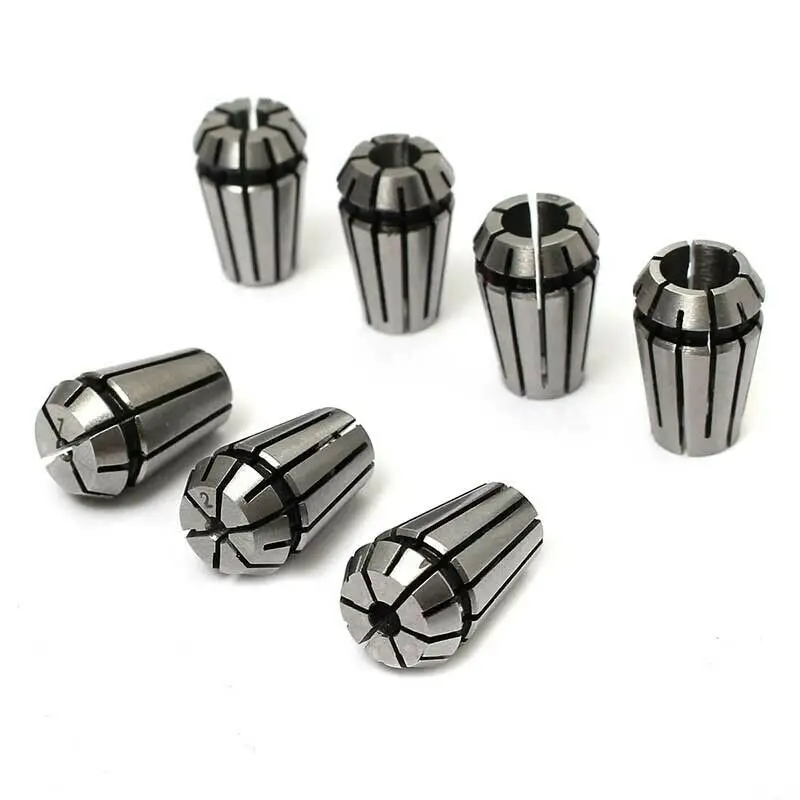 

7 шт. цанговый патрон ER11 CNC Spring 45 аксессуары из углеродистой стали сверлильный гравировальный станок токарный станок фрезеровка Замена