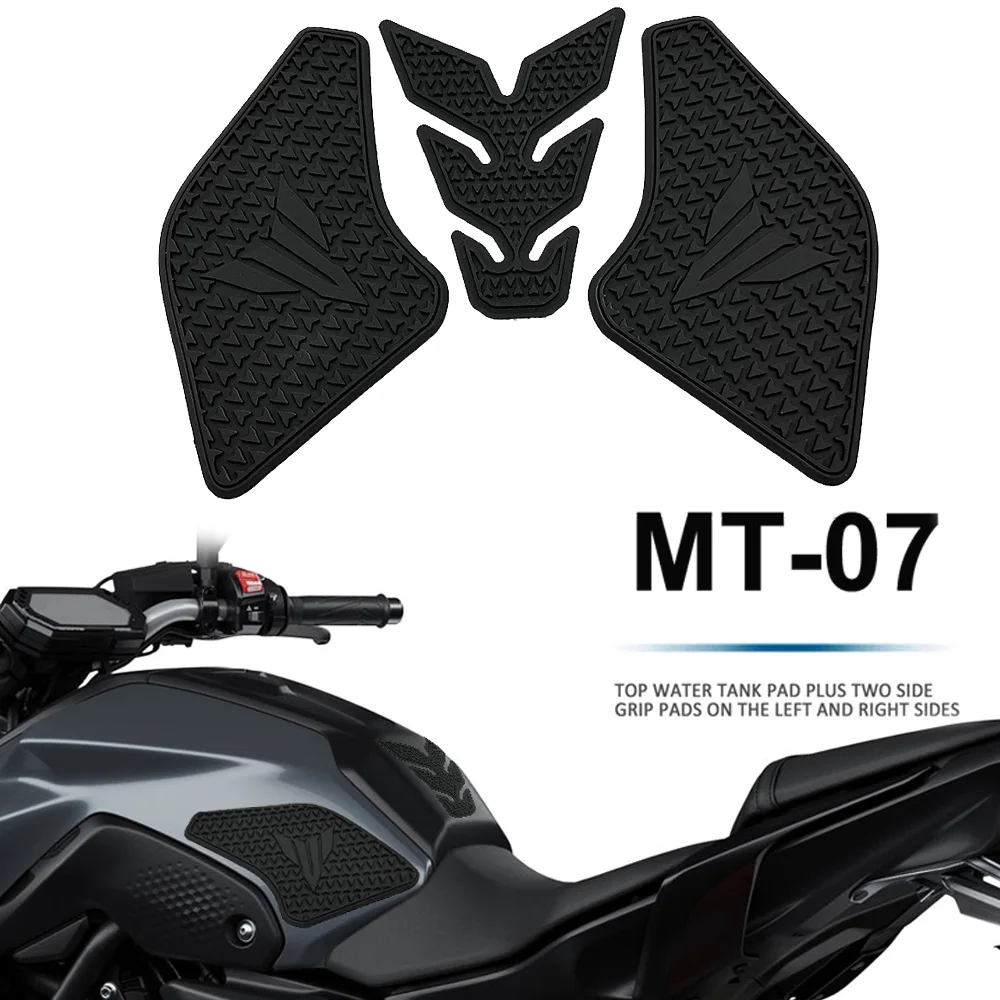 3D Side Protection Stickers For Yamaha MT-07 2022 Cyan Storm – Resin Bike Italian-Made Decals, Scratch Resistant, UV Protected