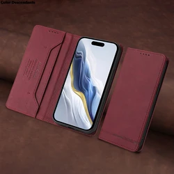 Magnetic RFID Anti - Theft Leather Book Case for Vivo iQOO Z10X 5G (Red)