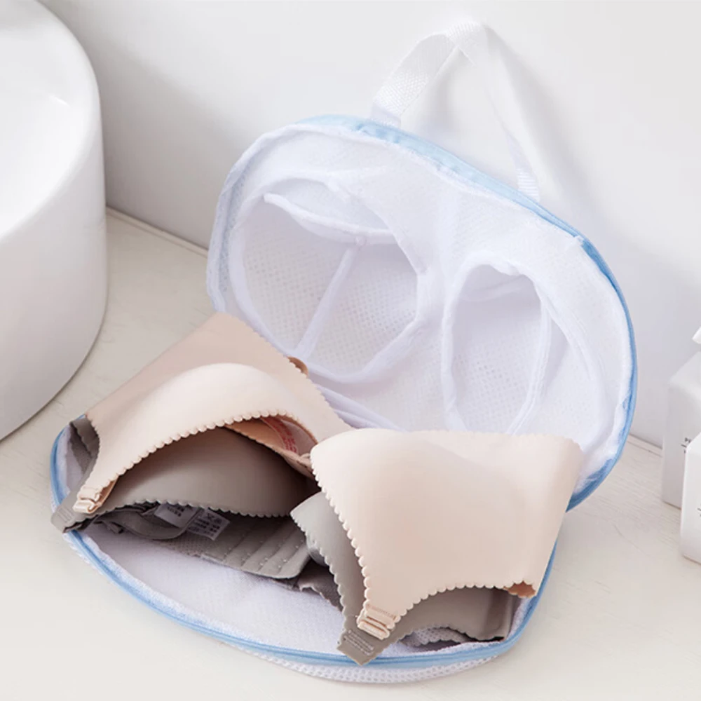 1PC Laundry Bag Mesh Pouch Dirty Laundry Basket Shoes Organizer Organizer for Underwear Clothes Storage Organization Home Garden 2