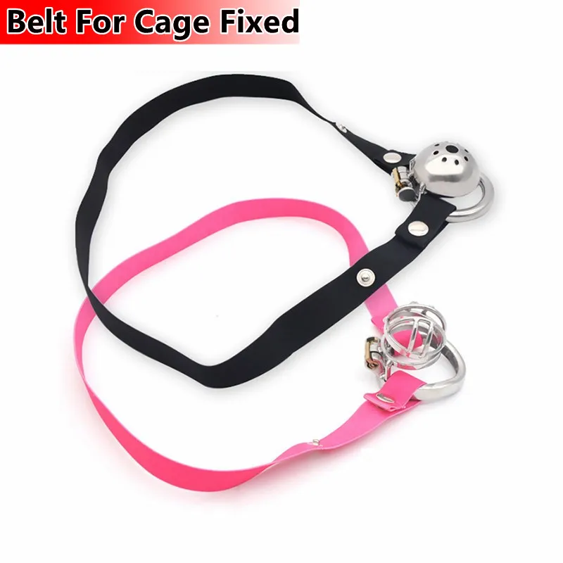 Elastic Auxiliary Belt For Chastity Cage Male Bondage Penis Ring Fixed Belt Adjustable Rope Cock Cage Stereotype Sex Toy For Man