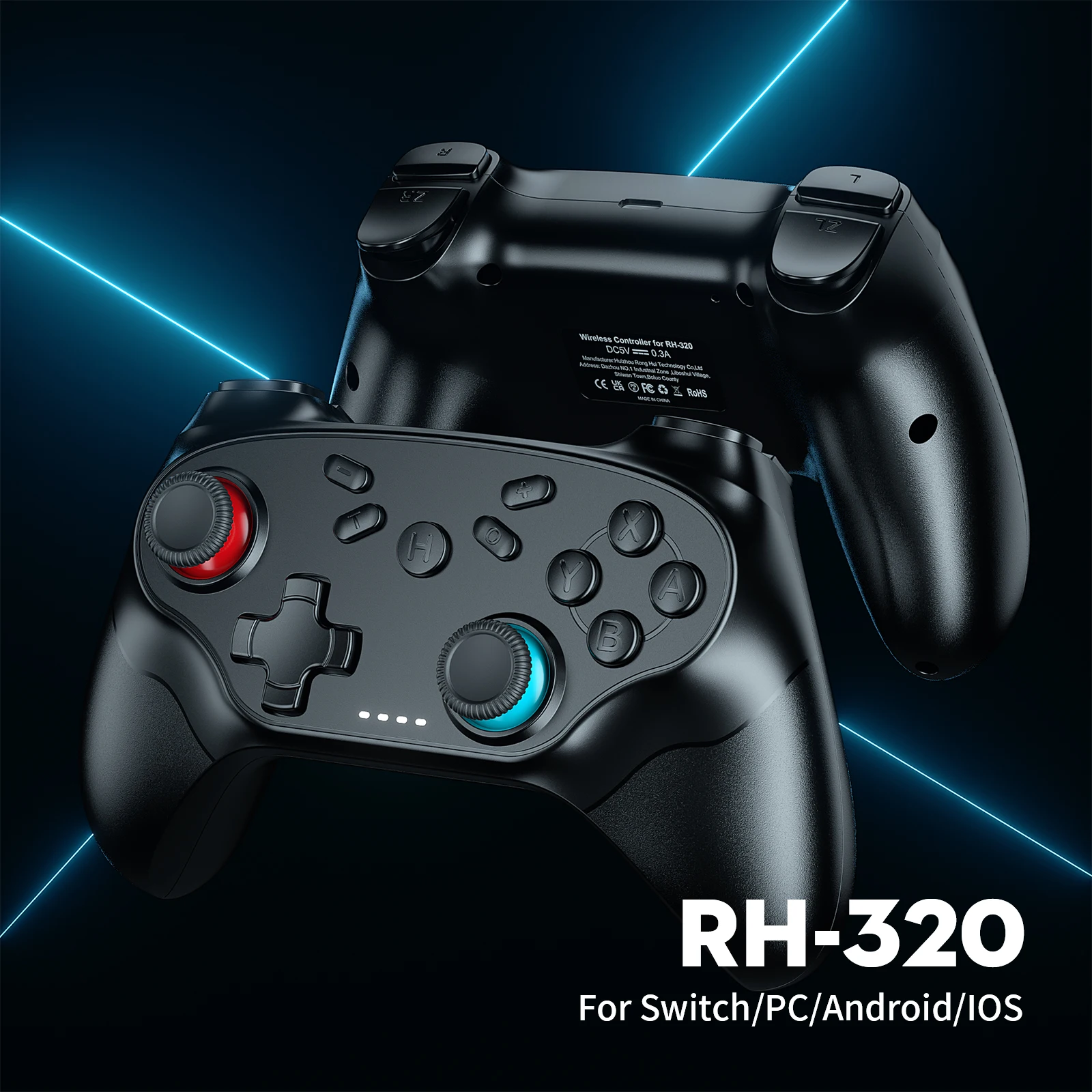 GAMROMBO Controller For Switch Oled/Lite/PC Wireless Game Joystick W/ 6-axis Gyro Turbo Vibration Gamepads Remote_voghion.com
