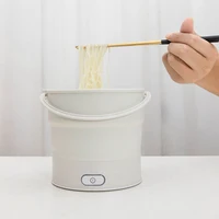 Foldable Electric Cooker 110V/220V Mini Multifunction Hot Pot Food Steamer Cooking Machine for Dormitory Noodle Cooker for Trave 2