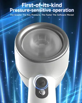 Automatic Male Masturbator Cup Smart Pressure-Sensing Intense Frequency Dual Open-Ended Pocket Pussy Penis Trainer Adult Sex Toy 5